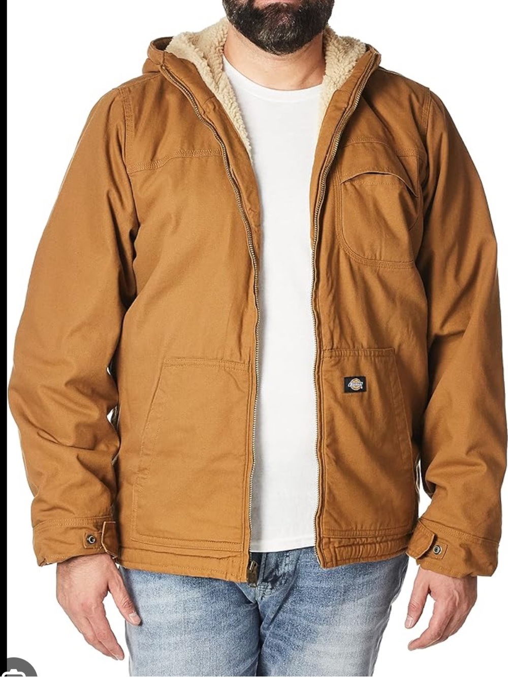 Yellowstone Sherpa-Lined Hooded Jacket - Brown